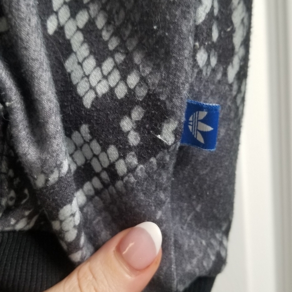 Adidas snakeskin hoodie sweatshirt small - Picture 5 of 7